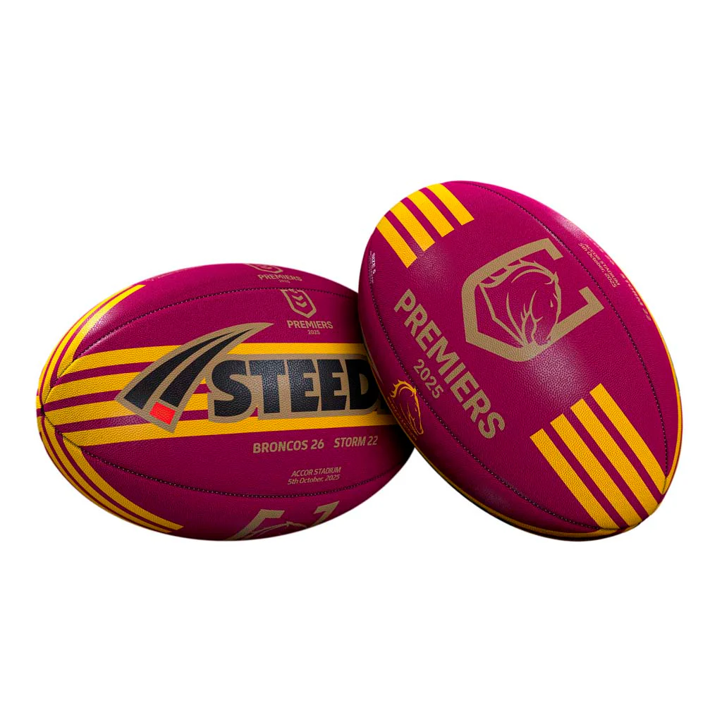 Brisbane Broncos 2025 Premiers Ball Size 5 - Image 2