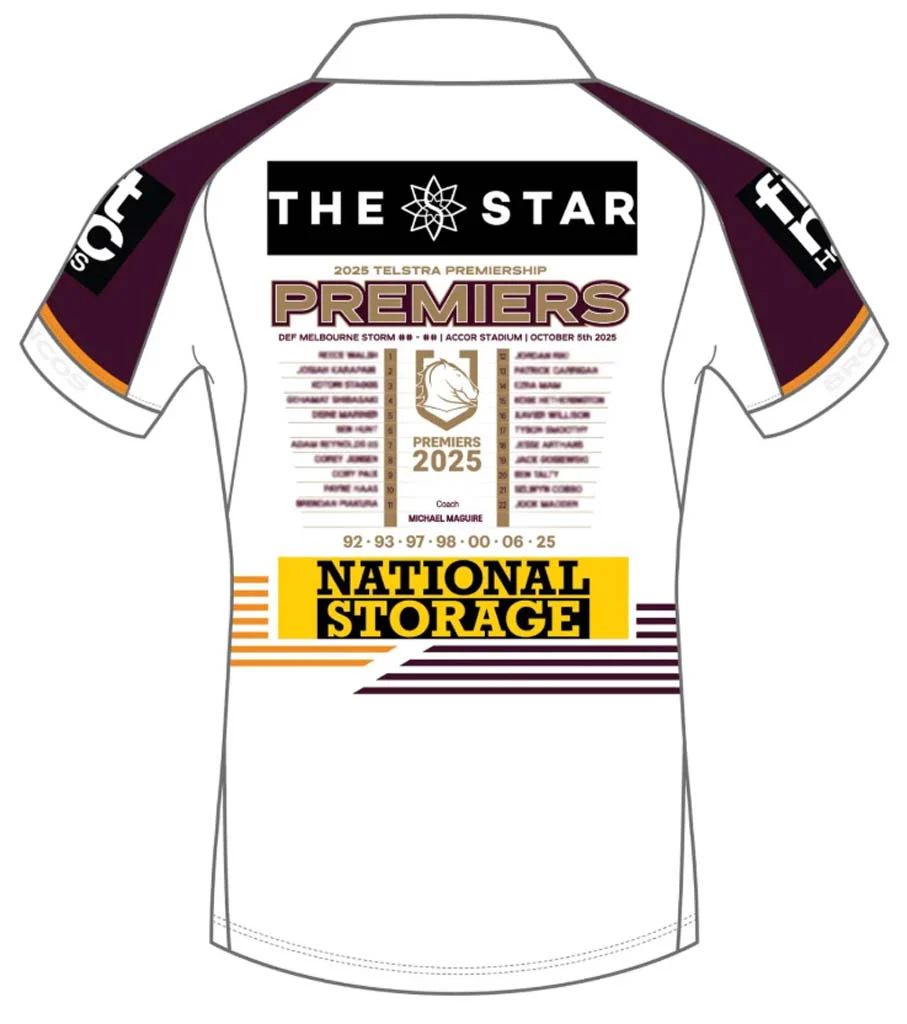 Brisbane Broncos 2025 Premiers Jersey Adult - Image 2