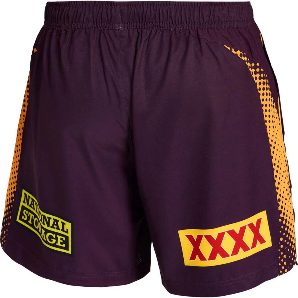 Brisbane Broncos 2026 Training Shorts Adult - Image 2