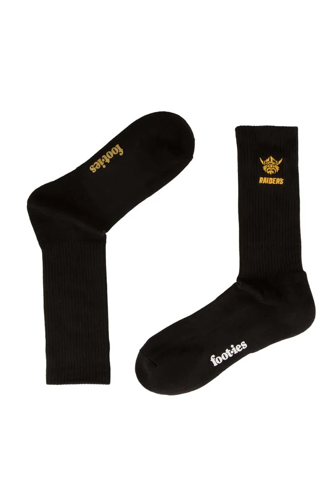 Canberra Raiders Black Sneaker Sock 2 Pack - Image 3