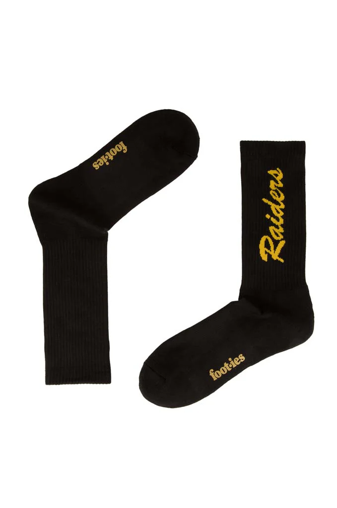 Canberra Raiders Black Sneaker Sock 2 Pack - Image 4