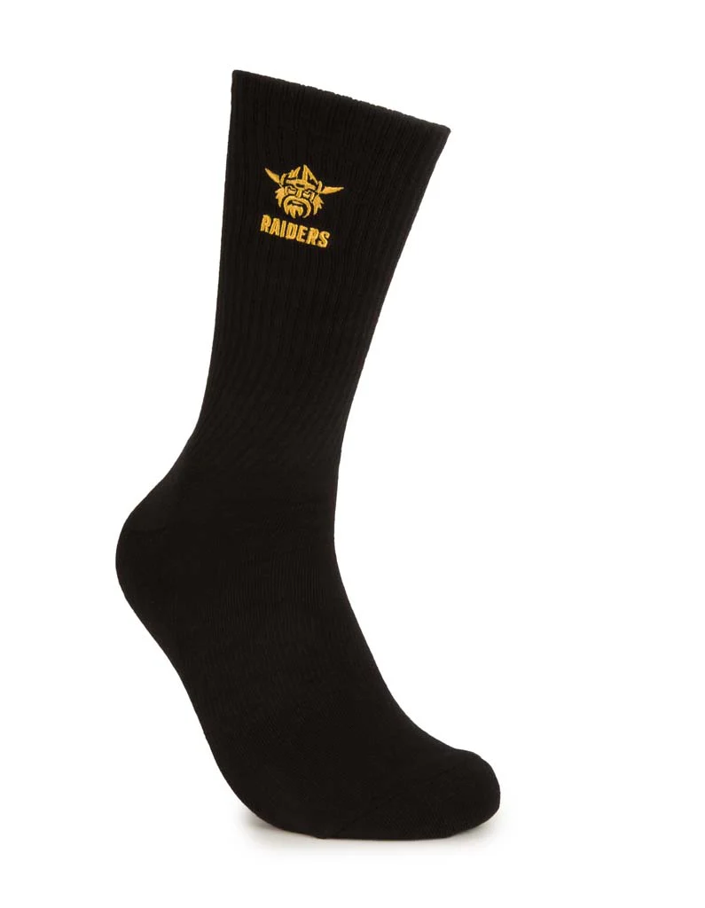 Canberra Raiders Black Sneaker Sock 2 Pack - Image 5