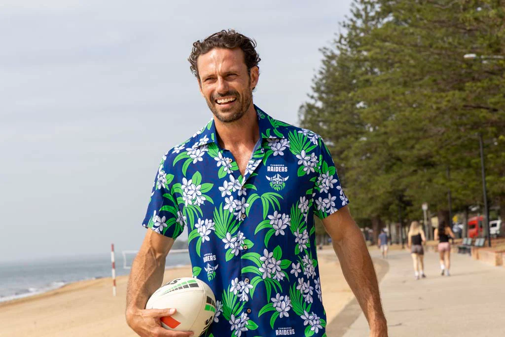 Canberra Raiders 'Reef' Hawaiian Shirt Adult - Image 5