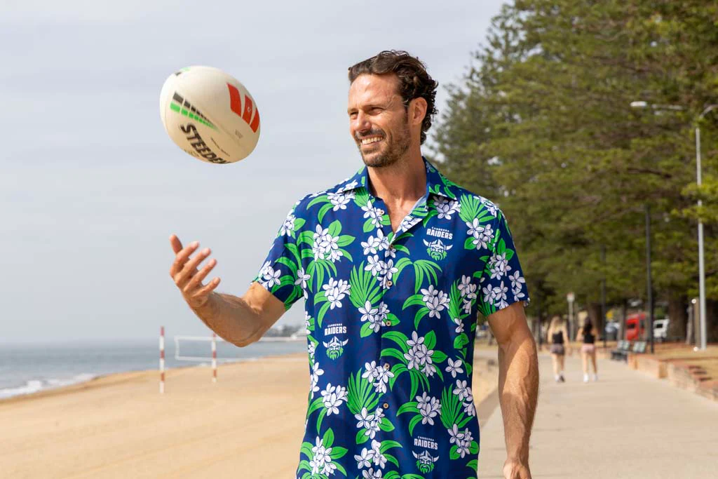 Canberra Raiders 'Reef' Hawaiian Shirt Adult - Image 6