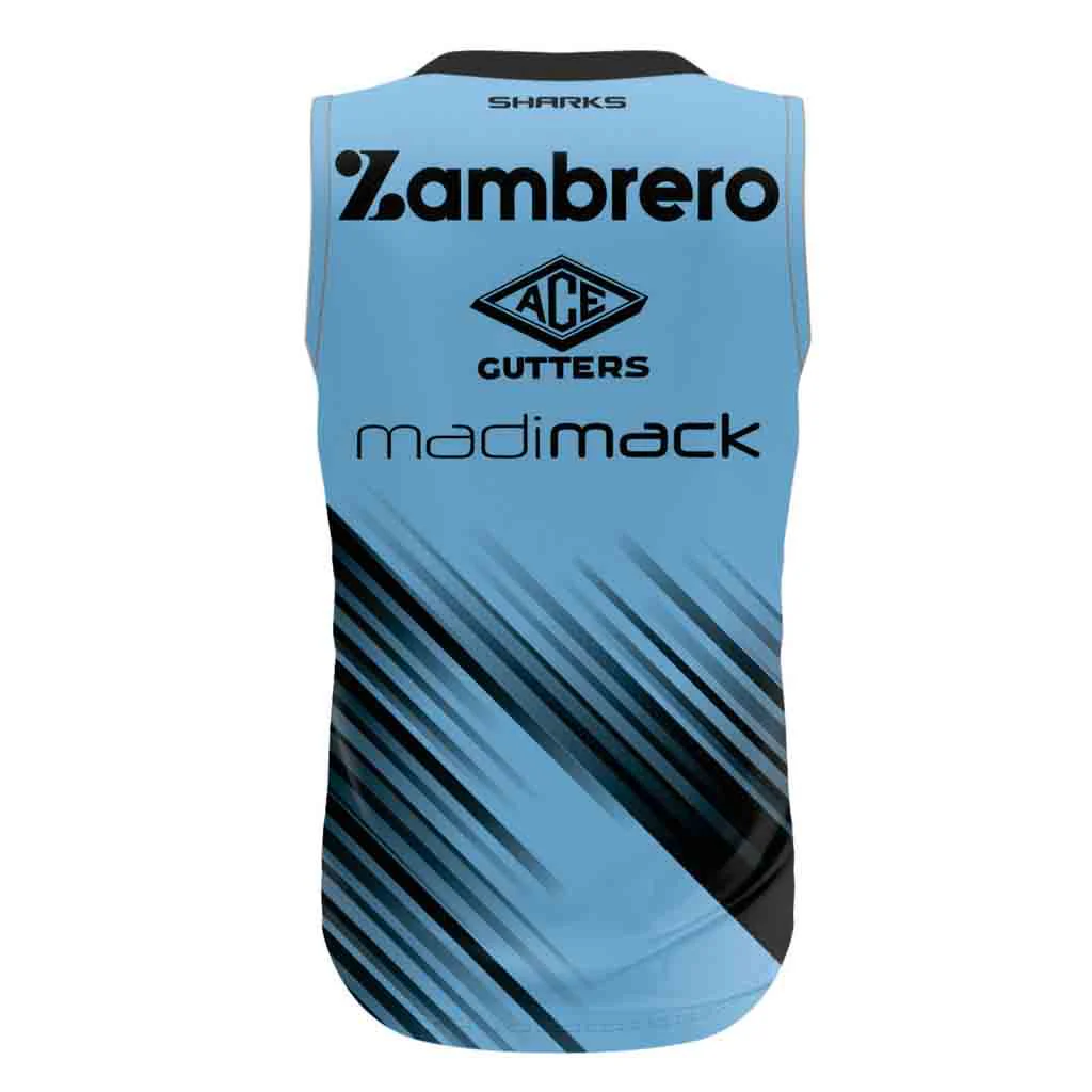 Cronulla Sharks 2024 Training Singlet Adult - Image 2
