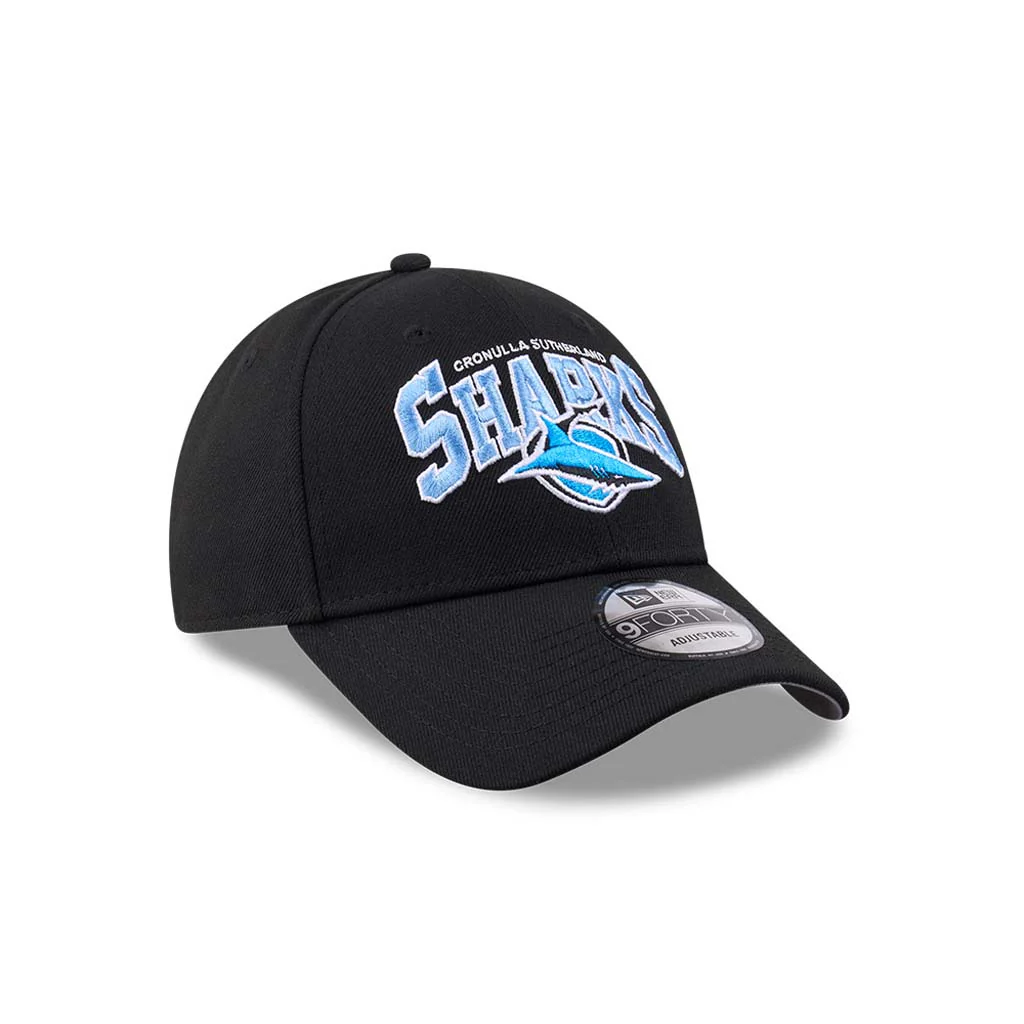 Cronulla Sharks 9Forty Logo Arch Cap - Image 2