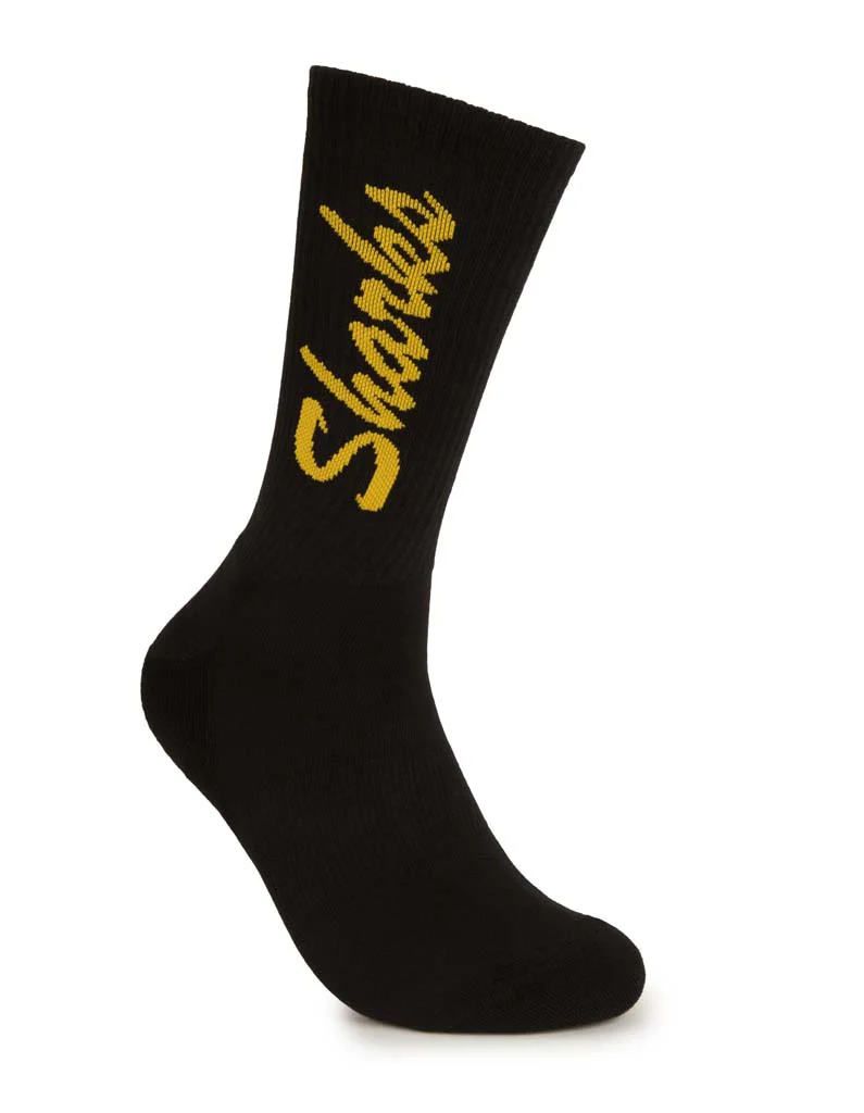 Cronulla Sharks Black Sneaker Sock 2 Pack - Image 6