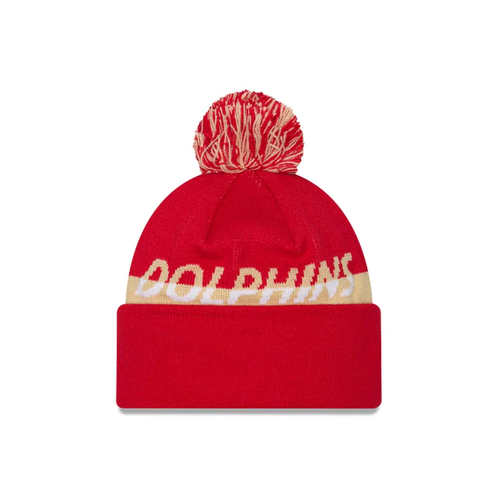 Dolphins Split Script Beanie - Image 2