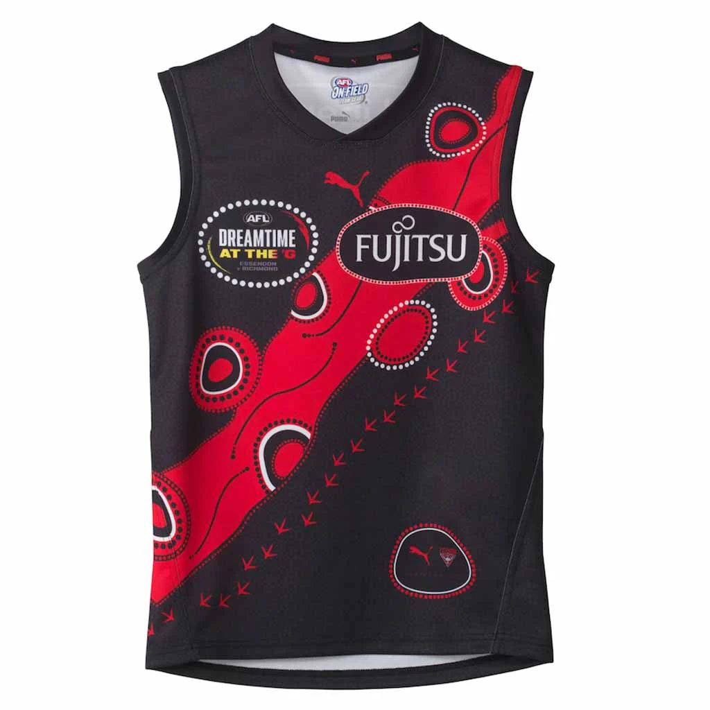 Essendon Bombers 2025 'Dreamtime' Guernsey Adult - Image 3