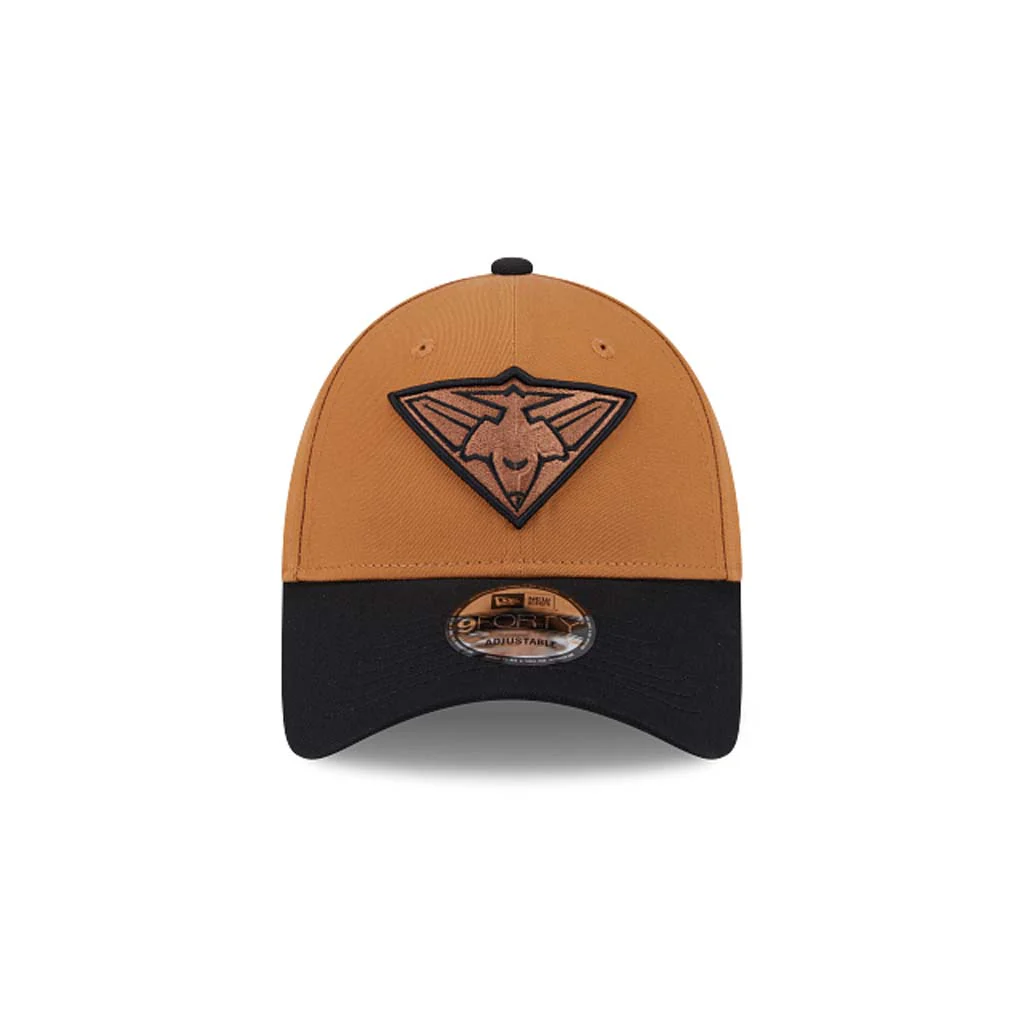 Essendon Bombers 9Forty Cap Light Brown Black - Image 2