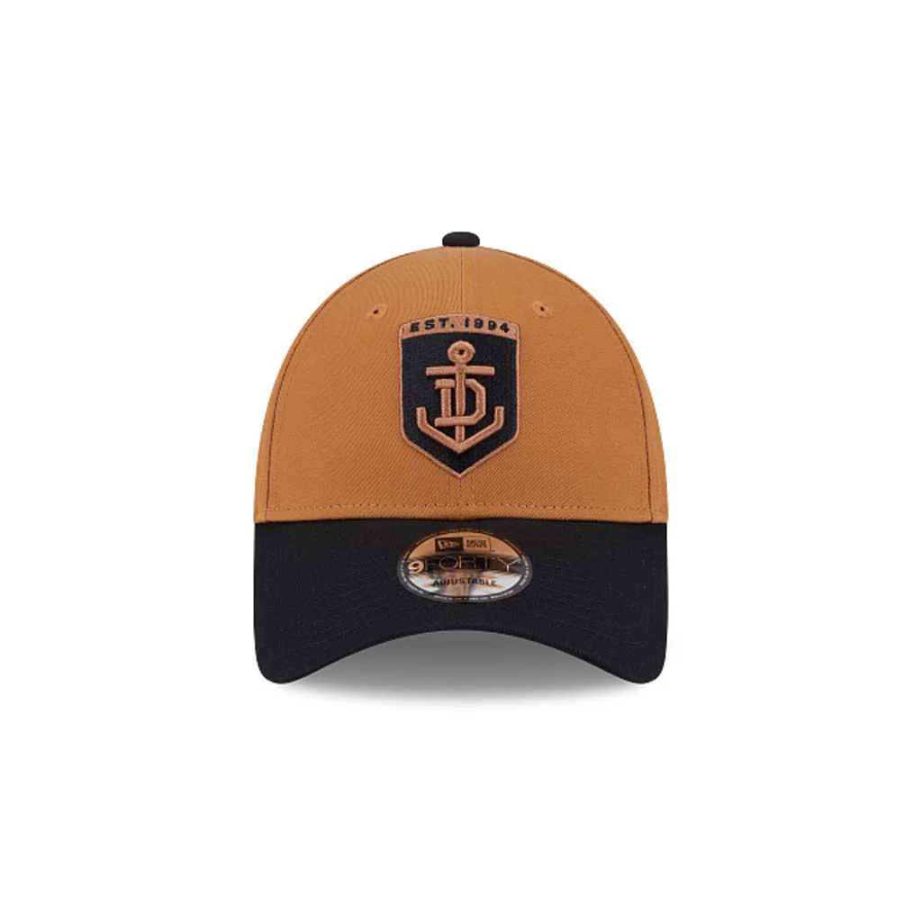 Fremantle Dockers 9Forty Cap Light Brown Black - Image 2