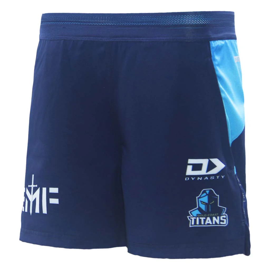 Gold Coast Titans 2026 Gym Shorts Navy Youth - Image 2