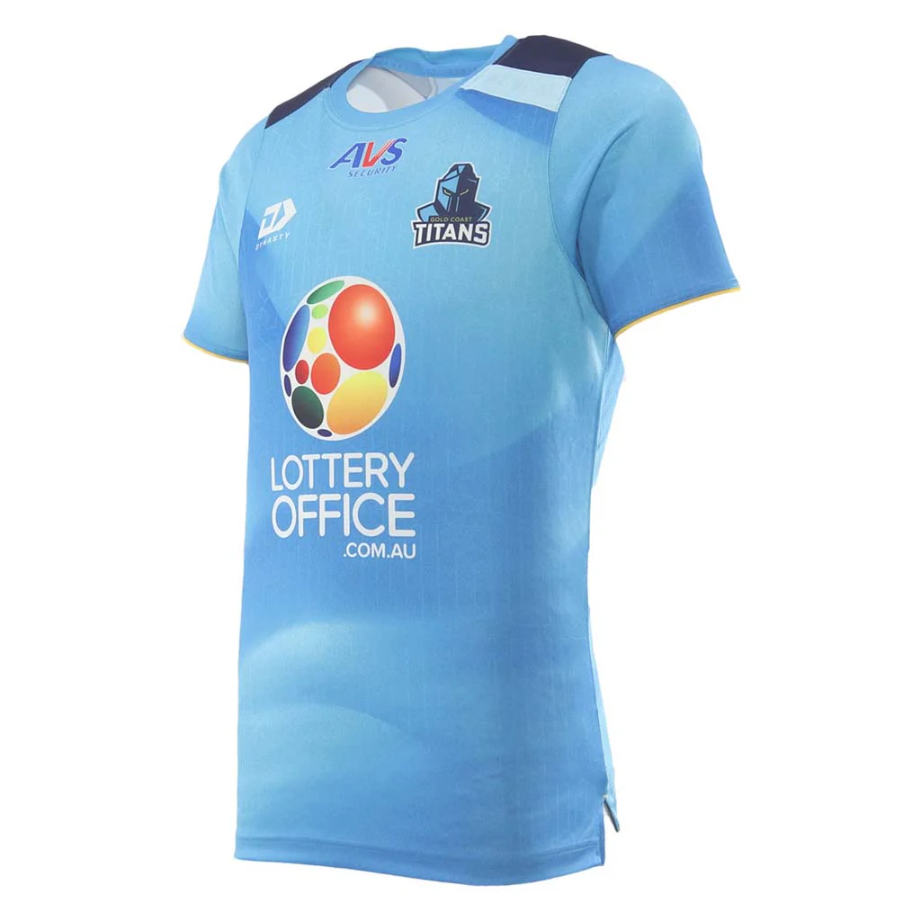 Gold Coast Titans 2026 Training Tee Cyan Adult - Image 2