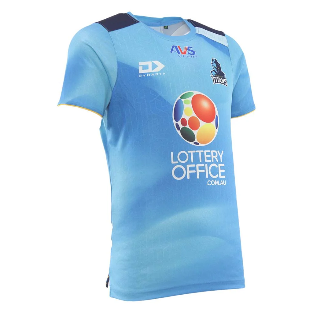 Gold Coast Titans 2026 Training Tee Cyan Adult - Image 3