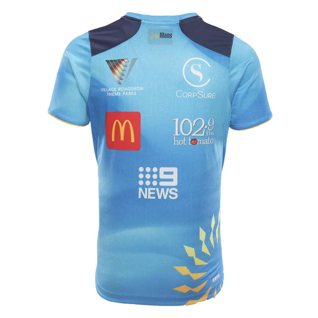 Gold Coast Titans 2026 Training Tee Cyan Adult - Image 4