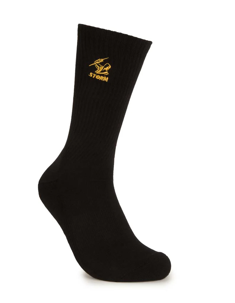 Melbourne Storm Black Sneaker Sock 2 Pack - Image 5