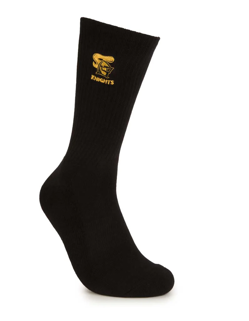 Newcastle Knights Black Sneaker Sock 2 Pack - Image 5