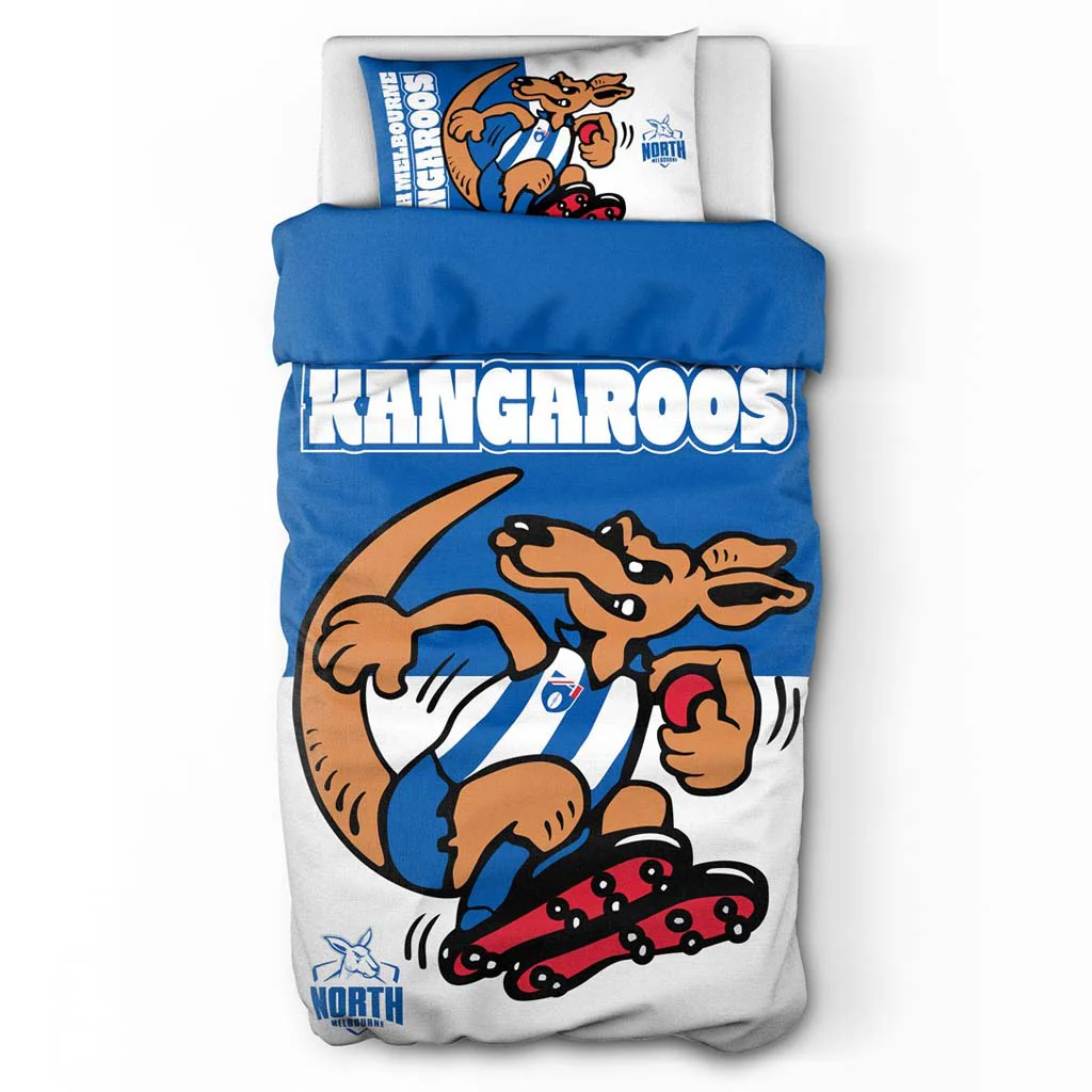 North Melbourne Kangaroos Quilt Cover Set Single