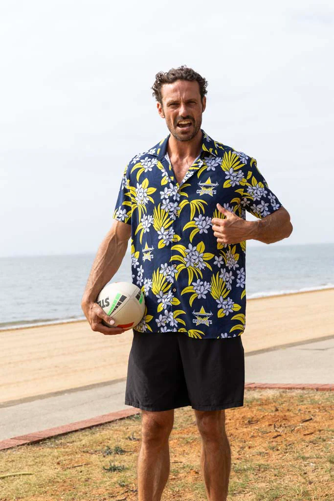 North Queensland Cowboys 'Reef' Hawaiian Shirt - Image 3