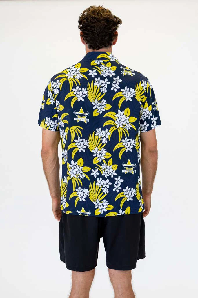 North Queensland Cowboys 'Reef' Hawaiian Shirt - Image 8