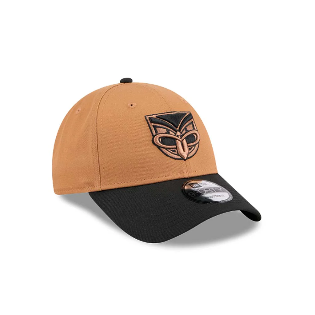New Zealand Warriors 9Forty Cap Light Brown Black - Image 2