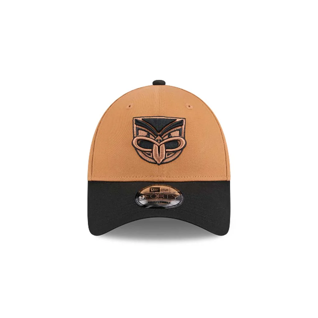 New Zealand Warriors 9Forty Cap Light Brown Black - Image 3