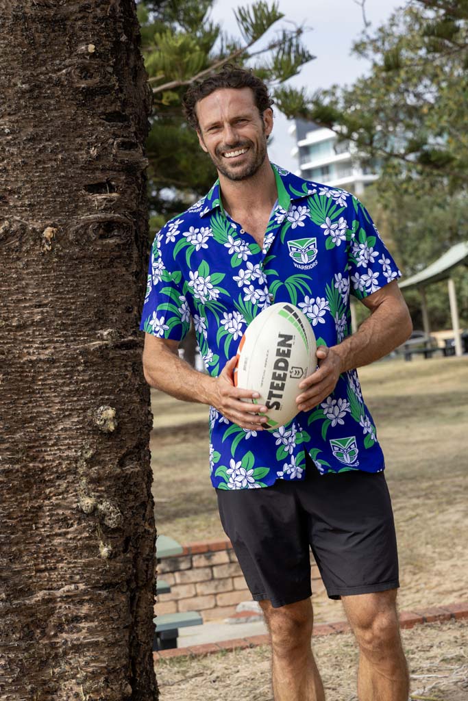 New Zealand Warriors 'Reef' Hawaiian Shirt Adult - Image 2