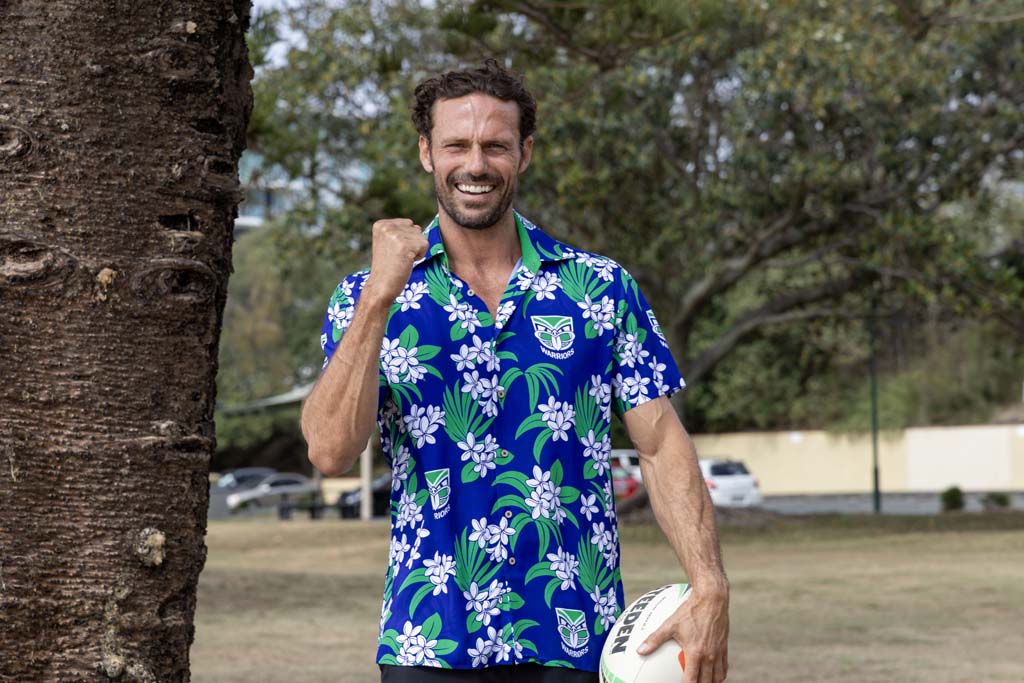 New Zealand Warriors 'Reef' Hawaiian Shirt Adult - Image 4