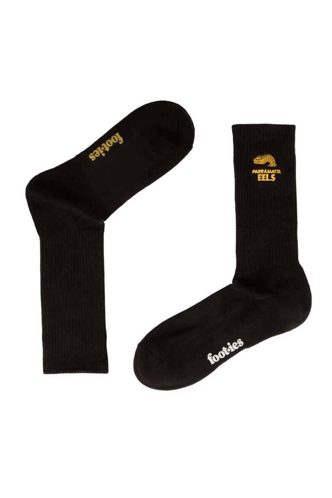 Parramatta Eels Black Sneaker Sock 2 Pack - Image 3
