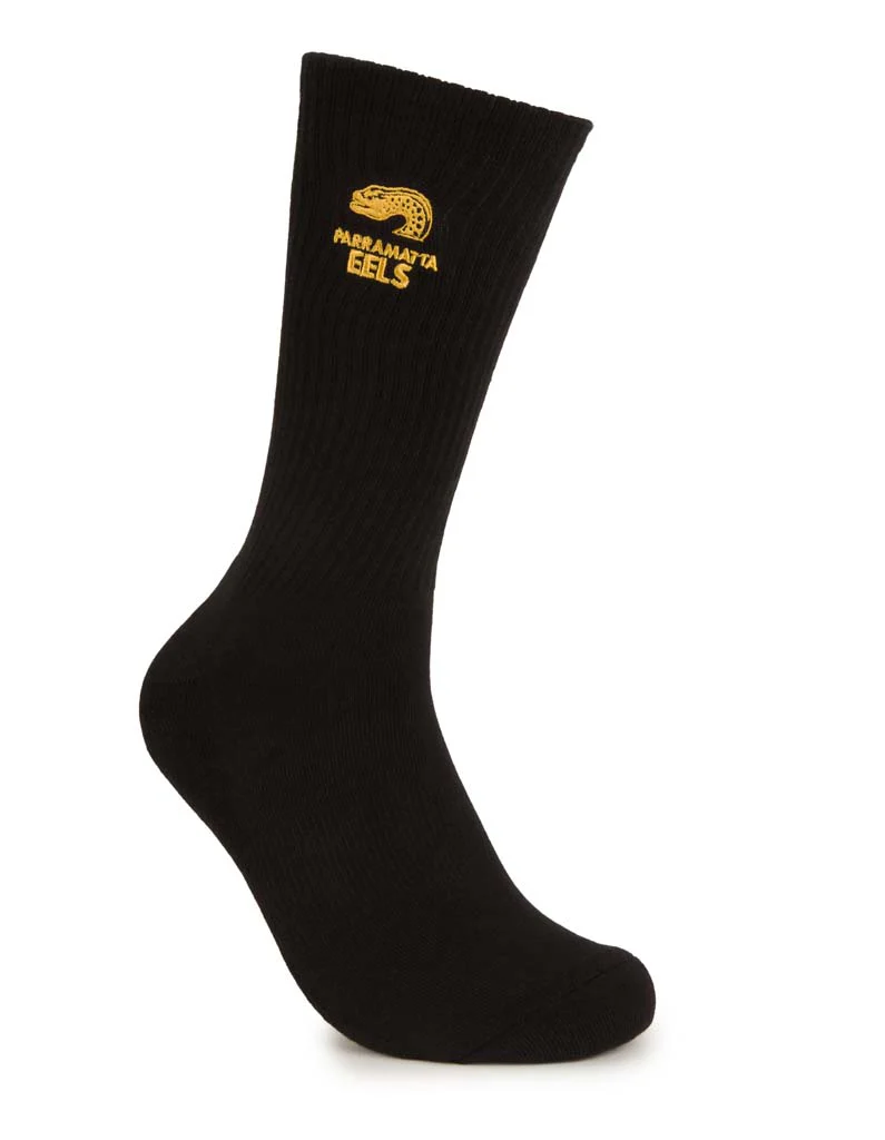 Parramatta Eels Black Sneaker Sock 2 Pack - Image 5