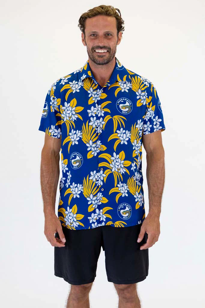 Parramatta Eels 'Reef' Hawaiian Shirt Adult - Image 2
