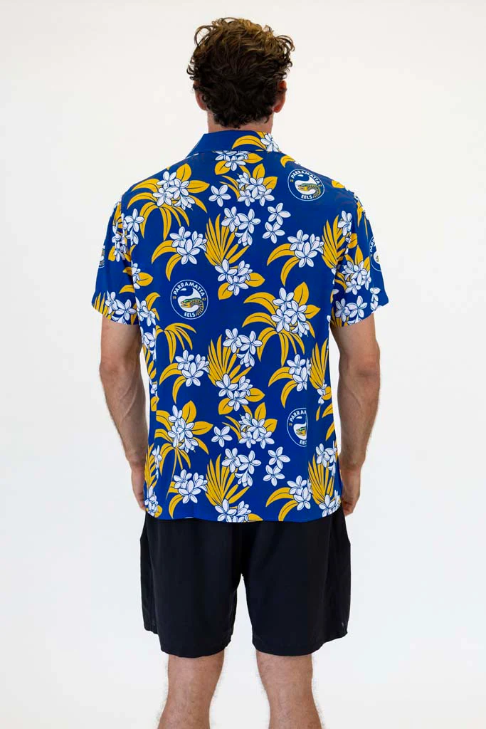 Parramatta Eels 'Reef' Hawaiian Shirt Adult - Image 4