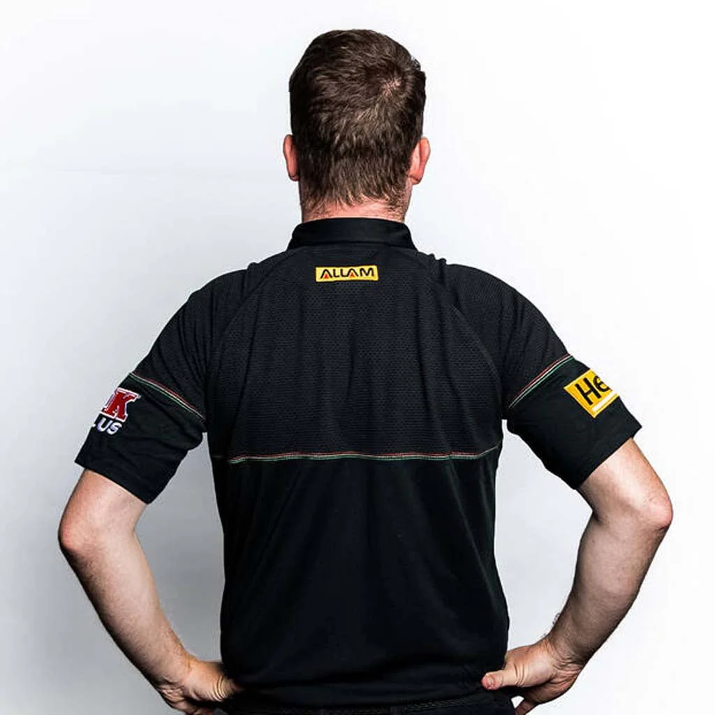 Penrith Panthers 2025 Media Polo Adult Black - Image 2