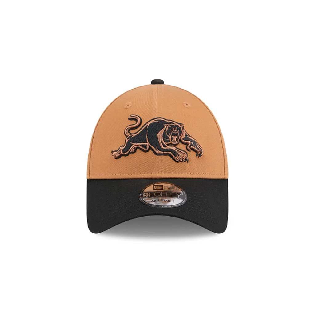 Penrith Panthers 9Forty Cap Light Brown Black - Image 3