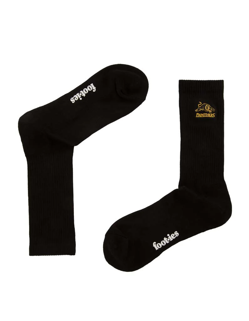 Penrith Panthers Black Sneaker Sock 2 Pack - Image 3