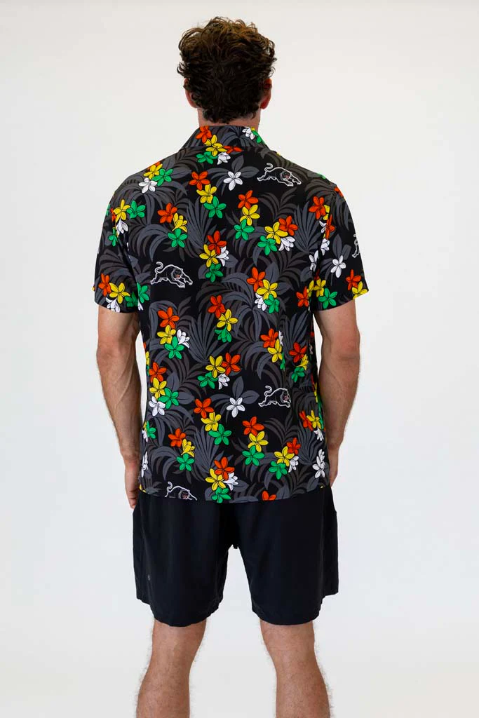 Penrith Panthers 'Reef' Hawaiian Shirt Adult - Image 5