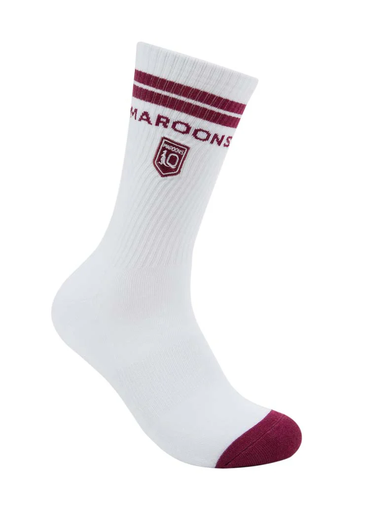 Queensland Maroons Icons Sneaker Sock 2 Pack - Image 2