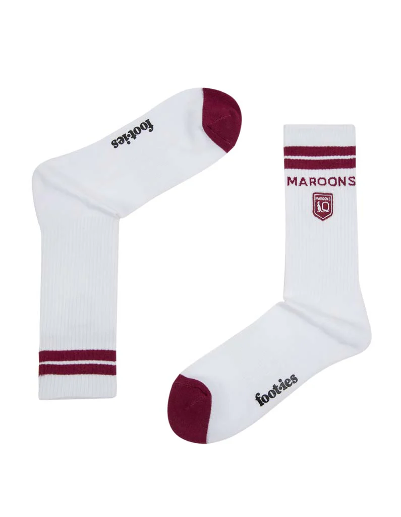 Queensland Maroons Icons Sneaker Sock 2 Pack - Image 4