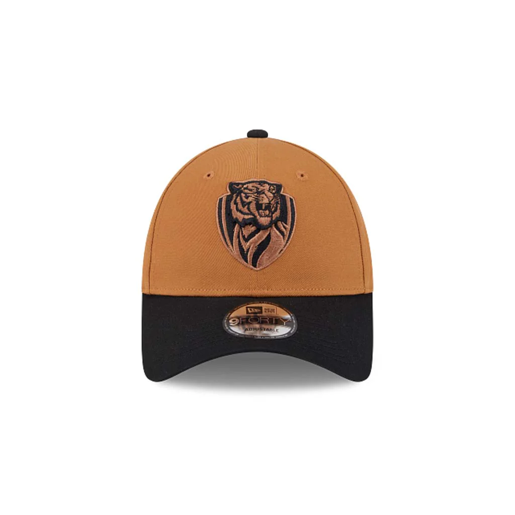 Richmond Tigers 9Forty Cap Light Brown Black - Image 2