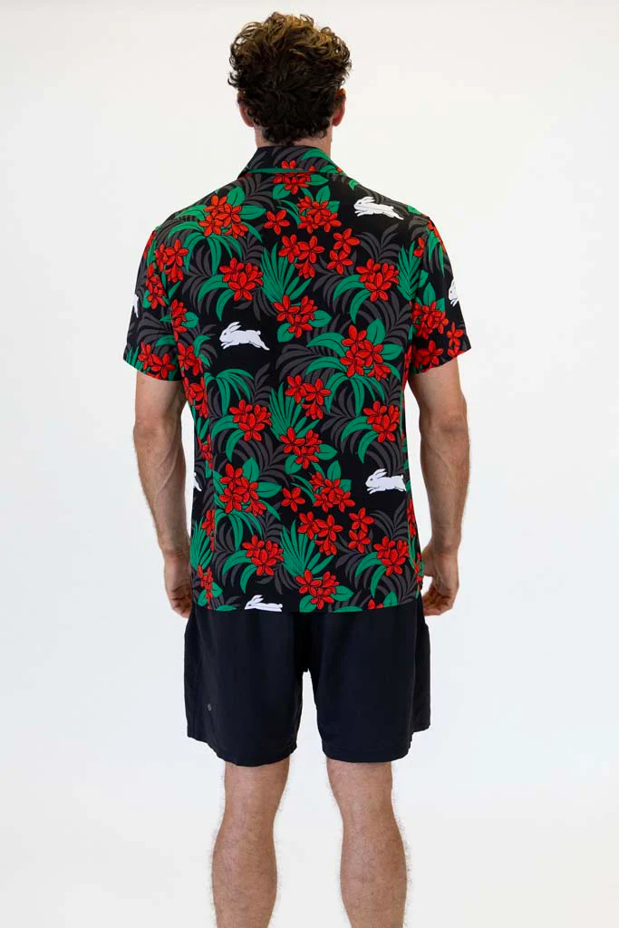 South Sydney Rabbitohs 'Reef' Hawaiian Shirt Adult - Image 4