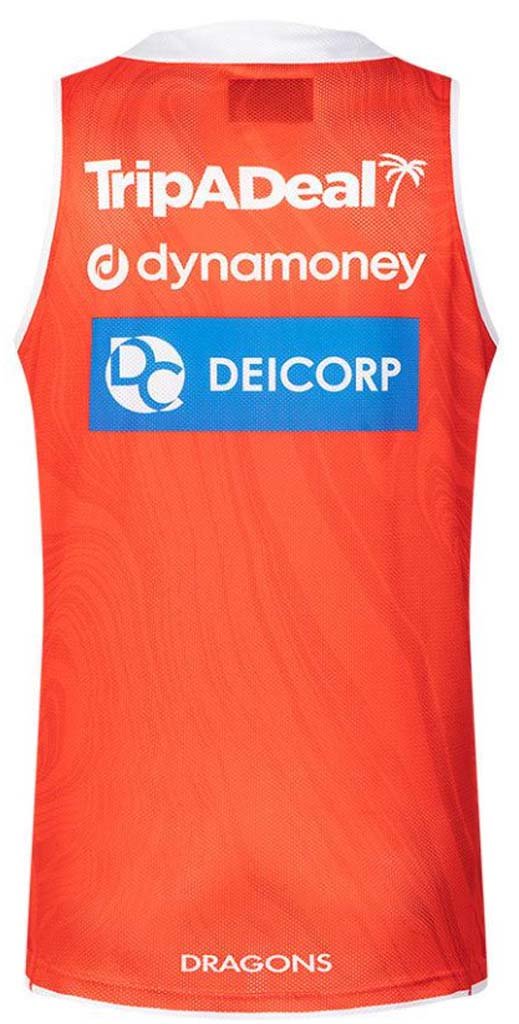St George Dragons 2025 Training Singlet Adult - Image 2