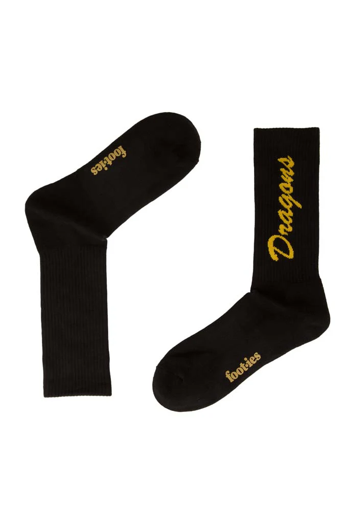 St George Dragons Black Sneaker Sock 2 Pack - Image 4
