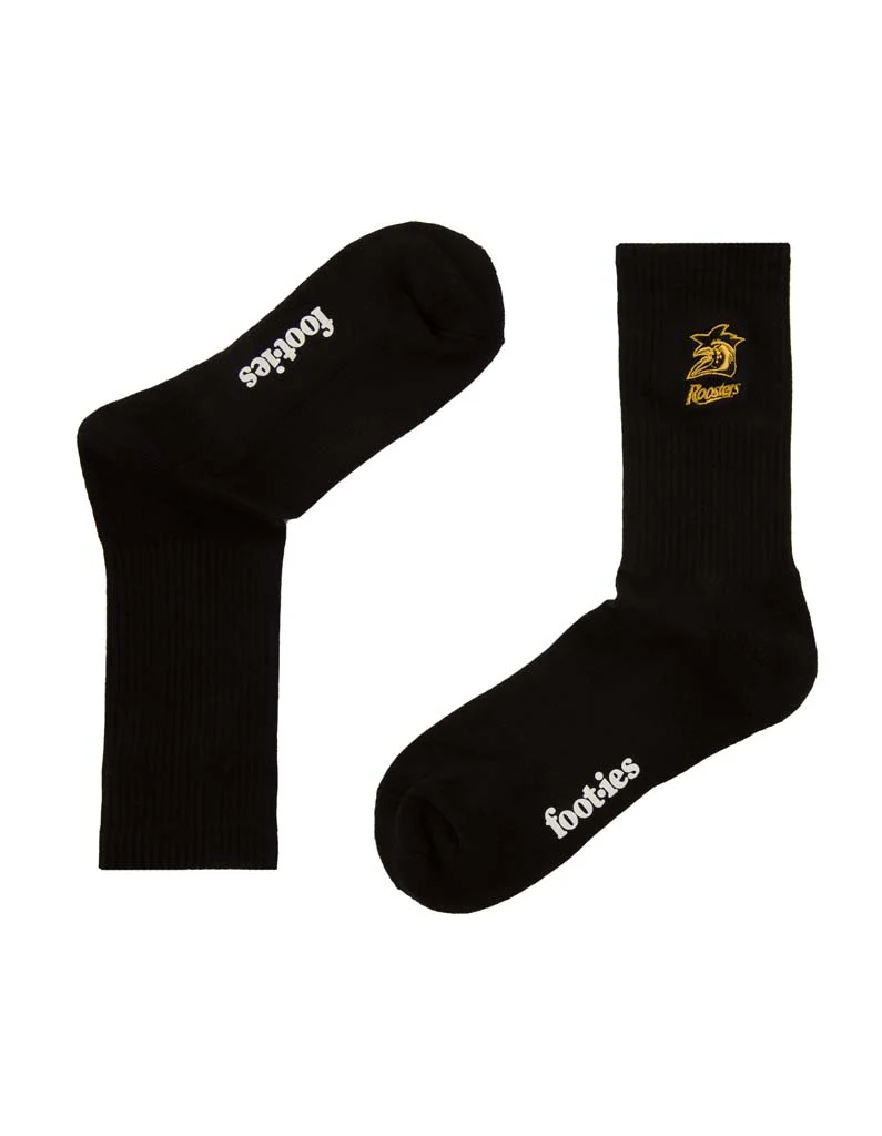 Sydney Roosters Black Sneaker Sock 2 Pack - Image 3
