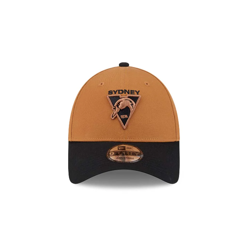 Sydney Swans 9Forty Cap Light Brown Black - Image 2