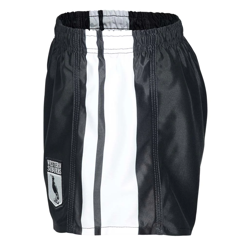 Western Suburbs Magpies Retro Supporter Shorts - Image 2